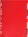 Exacompta tabbladen voor ft A4, uit PP 12/100e, 12 tabs, geassorteerde kleuren 50 stuks, OfficeTown