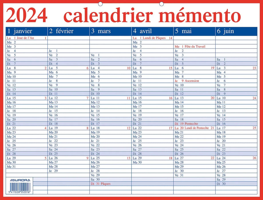 Aurora Memento 20 Franstalig, 2025 50 stuks, OfficeTown