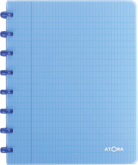 Atoma Trendy notitieboek, A5-formaat, 144 pagina's, PP, commercieel geruit, verschillende kleuren 10 stuks