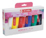 Talens Art Creation acrylverf tube van 75 ml, set van 6 tubes in geassorteerde kleuren 10 stuks, OfficeTown