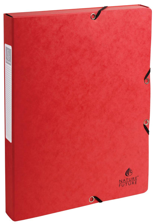 Exacompta elastobox Exabox rood, rug van 2,5 cm 8 stuks, OfficeTown