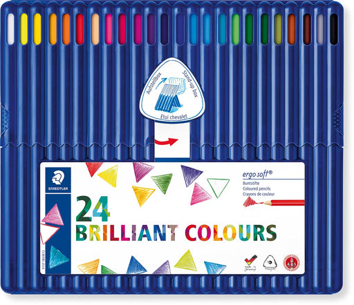Staedtler driehoekig kleurpotlood Ergosoft 24 potloden 5 stuks, OfficeTown