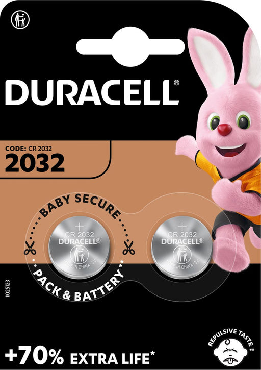 Duracell knoopcel Electronics DL/CR 2032, 3 volt, blister van 2 stuks 10 stuks, OfficeTown