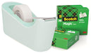 Scotch verzwaarde plakbandafroller inclusief 4 rollen Scotch magic tape, muntgroen 12 stuks, OfficeTown