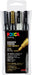 Posca paintmarker PC-3M, set van 4 markers in geassorteerde kleuren 12 stuks, OfficeTown