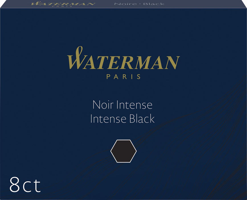Waterman inktcartridges Standaard zwart, pak van 8 stuks