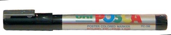 uni-ball Verfmarker op waterbasis Posca PC-5M zilver