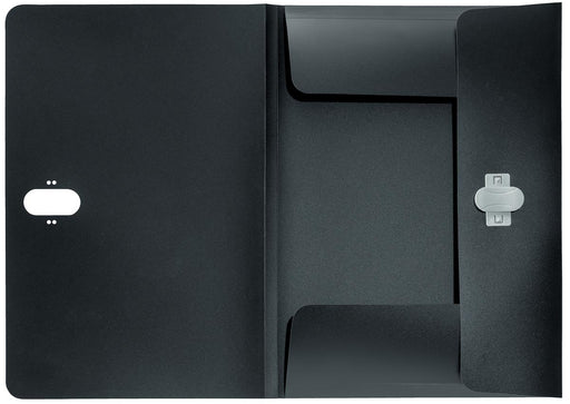 Leitz Recycle elastomap met 3 kleppen, uit PP, ft A4, zwart 10 stuks, OfficeTown