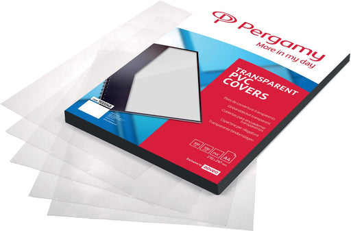 Pergamy omslagen uit transparante PVC ft A4, 250 micron, pak van 100 stuks 10 stuks, OfficeTown