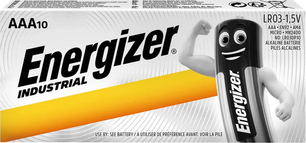 Energizer Industrial alkalinebatterij AAA/LR03/E92, 10 stuks