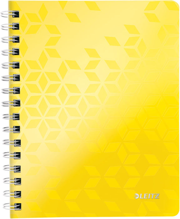 Leitz WOW notitieboek ft A5, gelinieerd, geel