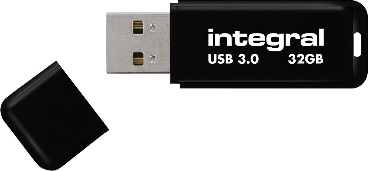 Integral USB stick 3.0, 32 GB, zwart