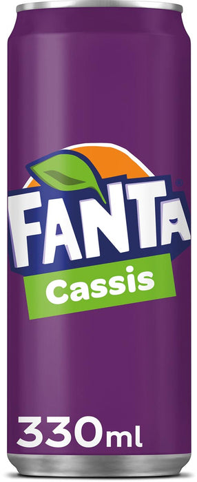 Fanta Cassis frisdrank, 33 cl, 24 stuks
