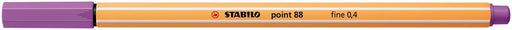 STABILO point 88 fineliner, plum (pruimpaars) 10 stuks, OfficeTown