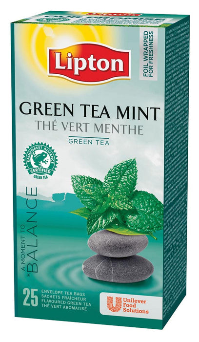 Lipton thee, Groene Thee Munt, pak van 25 zakjes