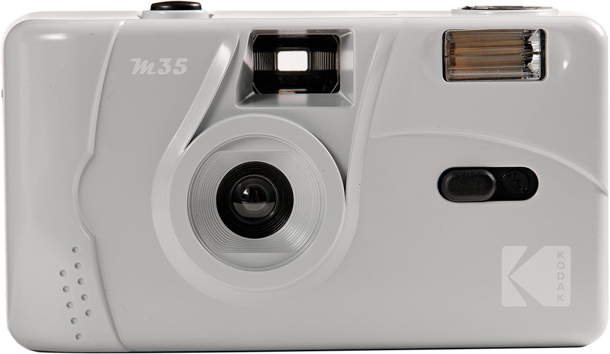 Kodak M35 Analoge Camera, grijs met Handmatige Filmoproller