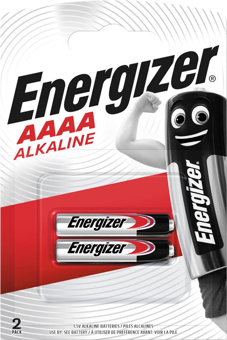 Energizer AAAA Alkaline batterij, verpakking van 2 stuks