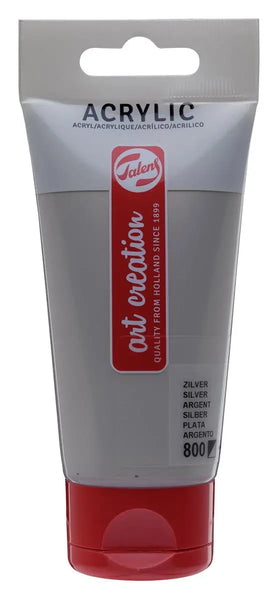 Talens Art Creation acrylverf tube van 75 ml, zilver 3 stuks