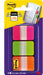 Post-it Index Strong, ft 25,4 x 38 mm, set van 3 kleuren (roze, groen en oranje), 12 tabs per kleur 6 stuks, OfficeTown