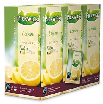 Pickwick thee, citroen, fairtrade, pak van 25 zakjes 3 stuks, OfficeTown