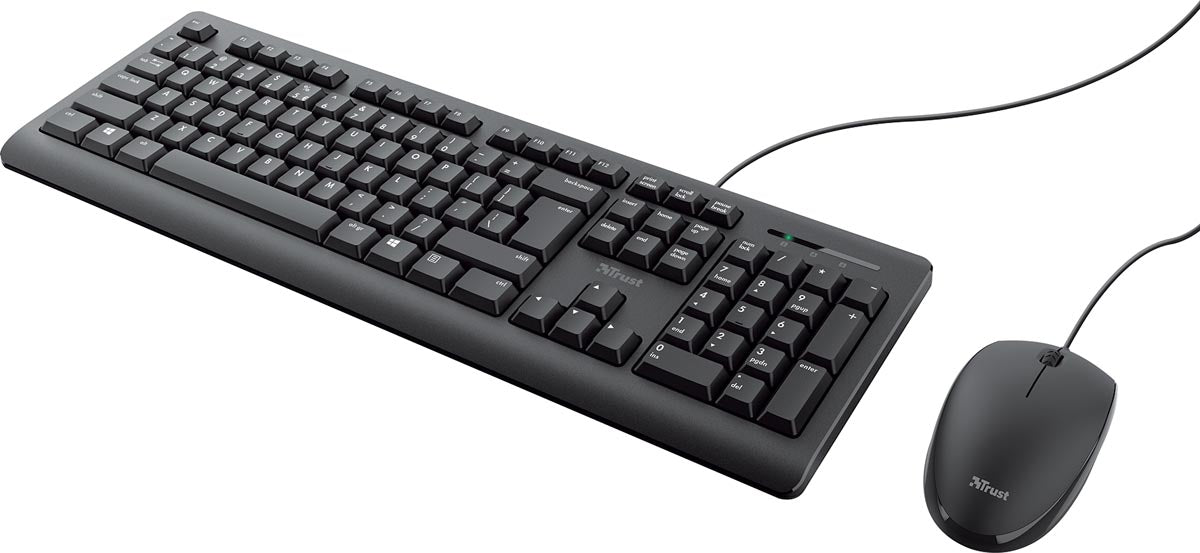 Trust Primo keyboard en muis, azerty met morsbestendig toetsenbord