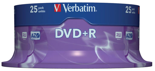 Verbatim DVD recordable DVD+R, spindel van 25 stuks, OfficeTown