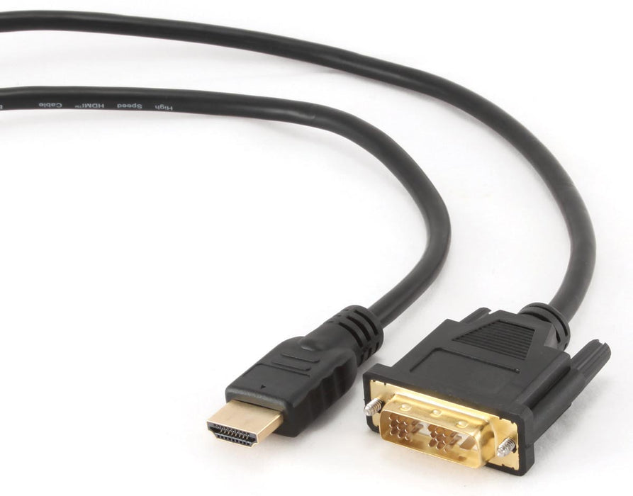 HDMI naar DVI kabel, 1,8 m met vergulde contacten