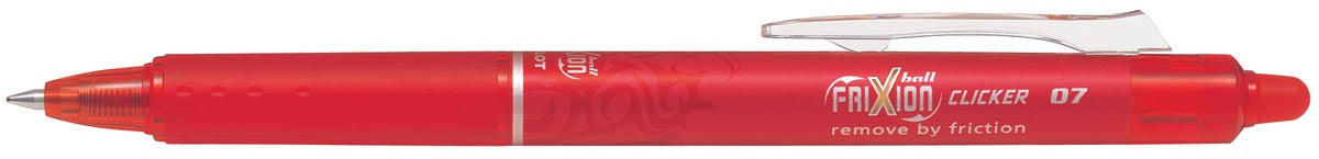 Intrekbare rollerpen FriXion Ball Clicker, rood, medium punt 0,7 mm