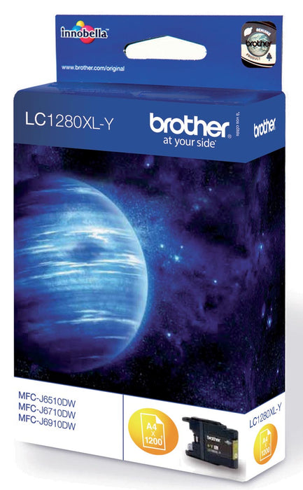 Brother inktcartridge, 1200 pagina's, OEM LC-1280XLY, geel 5 stuks, OfficeTown