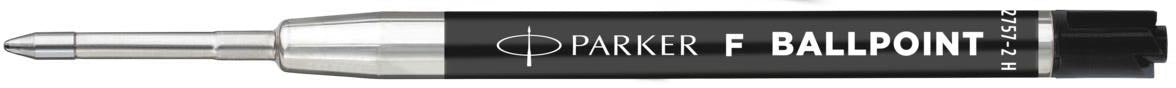 Parker Eco navulling voor balpen, fijne punt, zwart, verpakking van 2 stuks