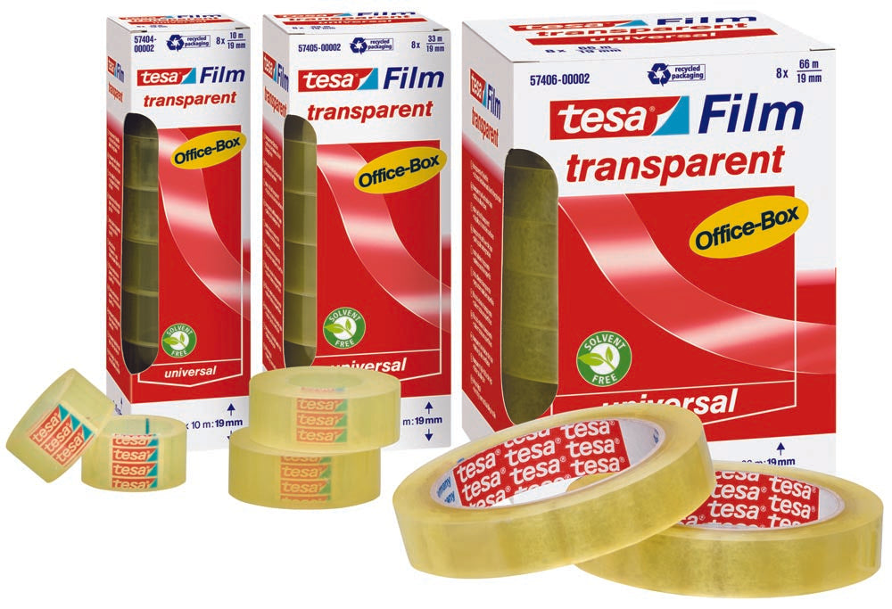 tesafilm Transparante Tape, ft 19 mm x 10 m, 8 rolletjes 20 stuks
