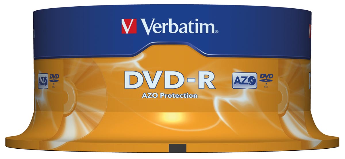 Verbatim DVD brandbare DVD-R, spindel met 25 stuks