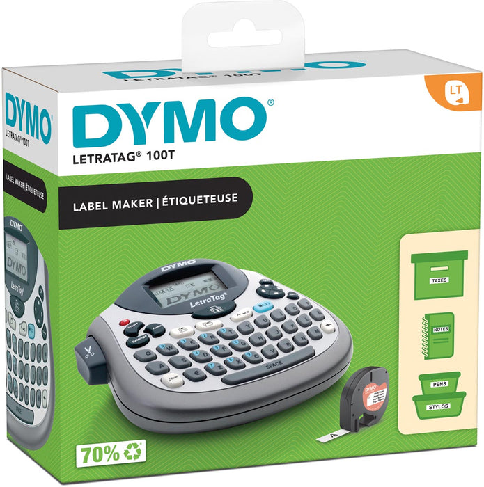 Dymo labelingsysteem LetraTag LT-100T, inclusief 1 LT-tape, qwerty