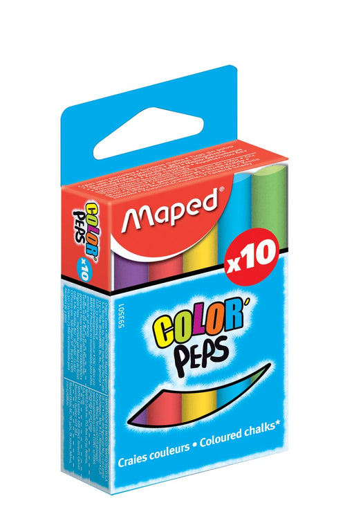 Maped krijt geassorteerde kleuren 10 stuks, OfficeTown