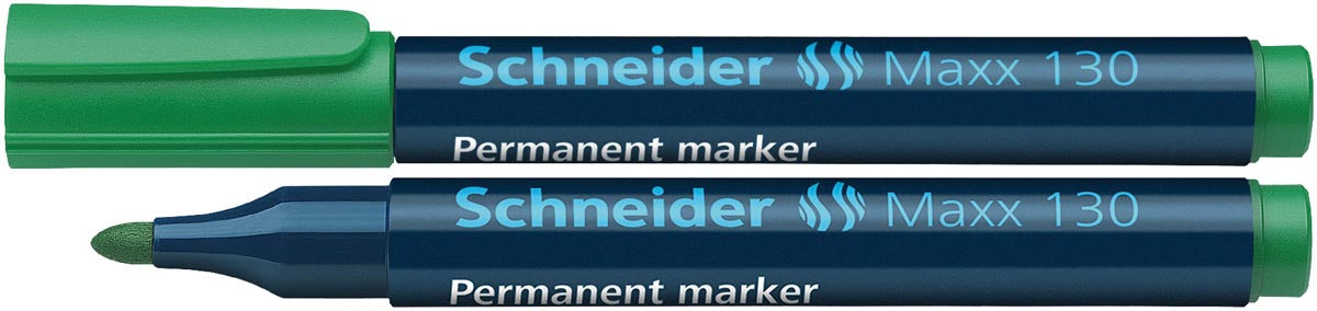 Schneider permanente marker Maxx 130 groen met ronde punt