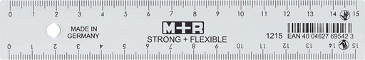 M+R Strong & Flexibel lat, met schaalverdeling voor recht- en linkshandigen, 15 cm, transparant 20 stuks, OfficeTown