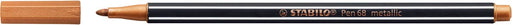 STABILO Pen 68 metallic viltstift, koper 10 stuks, OfficeTown