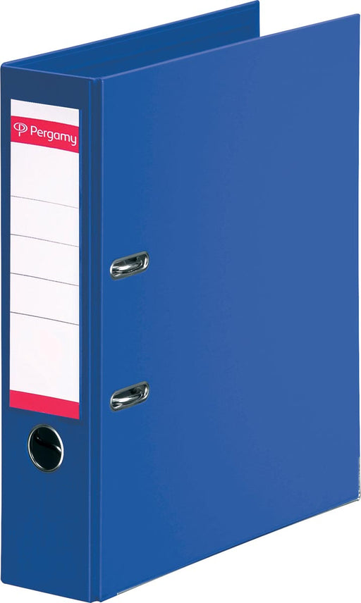 Pergamy ordner, voor ft A4, volledig uit PP, rug van 8 cm, donkerblauw 10 stuks, OfficeTown