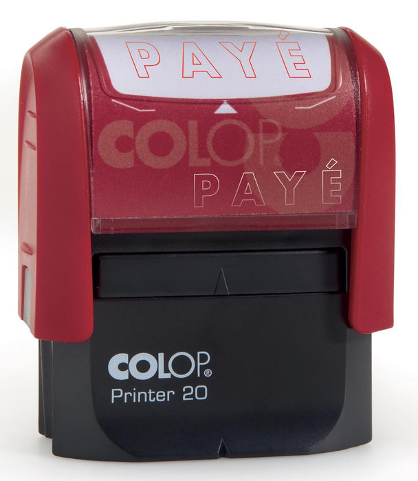 Formulestempel Colop: PAYE - 38 x 14 mm