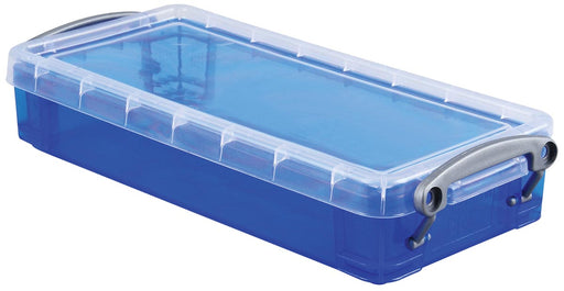 Really Useful Box pennenbakje 0,55 liter, transparant blauw 96 stuks, OfficeTown