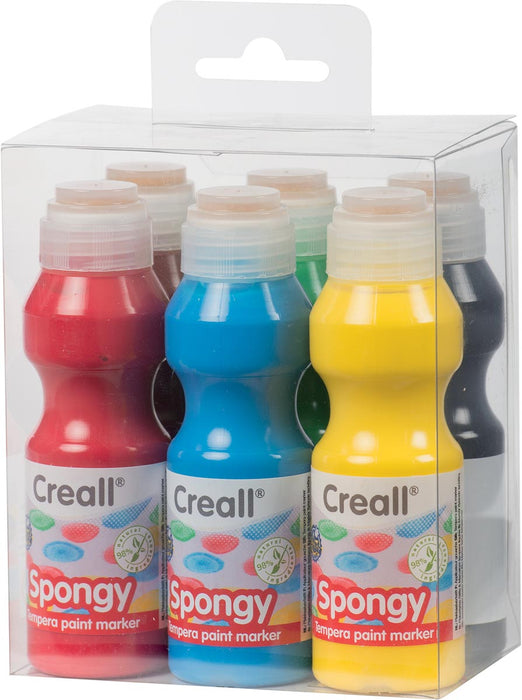 Havo plakkaatverf Spongy - Set van 6 flacons met sponsdop