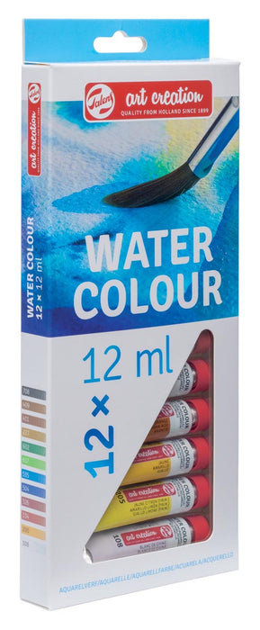 Talens Art Creation aquarelverf tube van 12 ml, set van 12 tubes in geassorteerde kleuren 24 stuks, OfficeTown