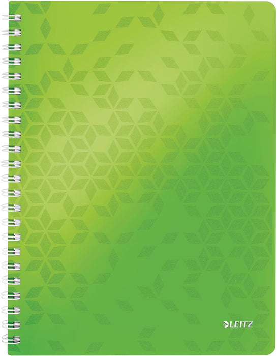 Leitz WOW notitieboek A4 formaat, gelinieerd, groen