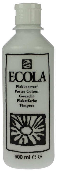 Talens Ecola plakkaatverf 500 ml knijpflacon, wit