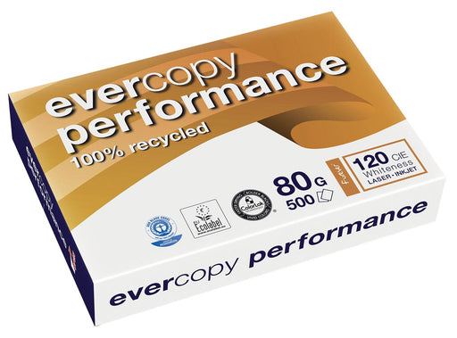 Clairefontaine Evercopy kopieerpapier Performance ft A4, 80 g, pak van 500 vel 5 stuks, OfficeTown