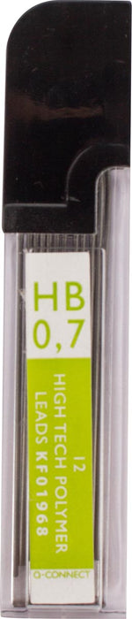 Q-CONNECT potloodstiften 0,7 mm HB etui van 12 stuks 12 stuks, OfficeTown