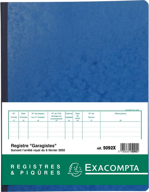 Exacompta register garagist en pomphouder, Franstalig 5 stuks, OfficeTown