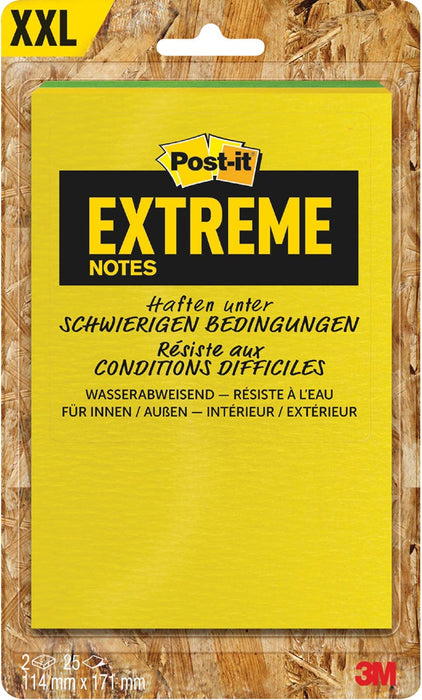 Post-it® Extreme Notes, ft 114 x 171 mm, 2 blokken van 25 blaadjes, geassorteerde kleuren

Post-it® Extreme Notes, ft 114 x 171 mm, 2 blokken van 25 blaadjes, geassorteerde kleuren