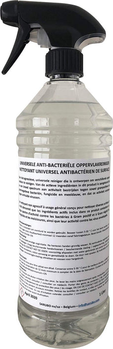 Universele oppervlaktereiniger met antibacteriële werking en spraykop, 1 liter fles 11 stuks