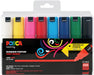 Posca paintmarker PC-7M, set van 8 markers in geassorteerde basiskleuren 12 stuks, OfficeTown